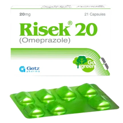 Risek 20 capsule by getz pharma